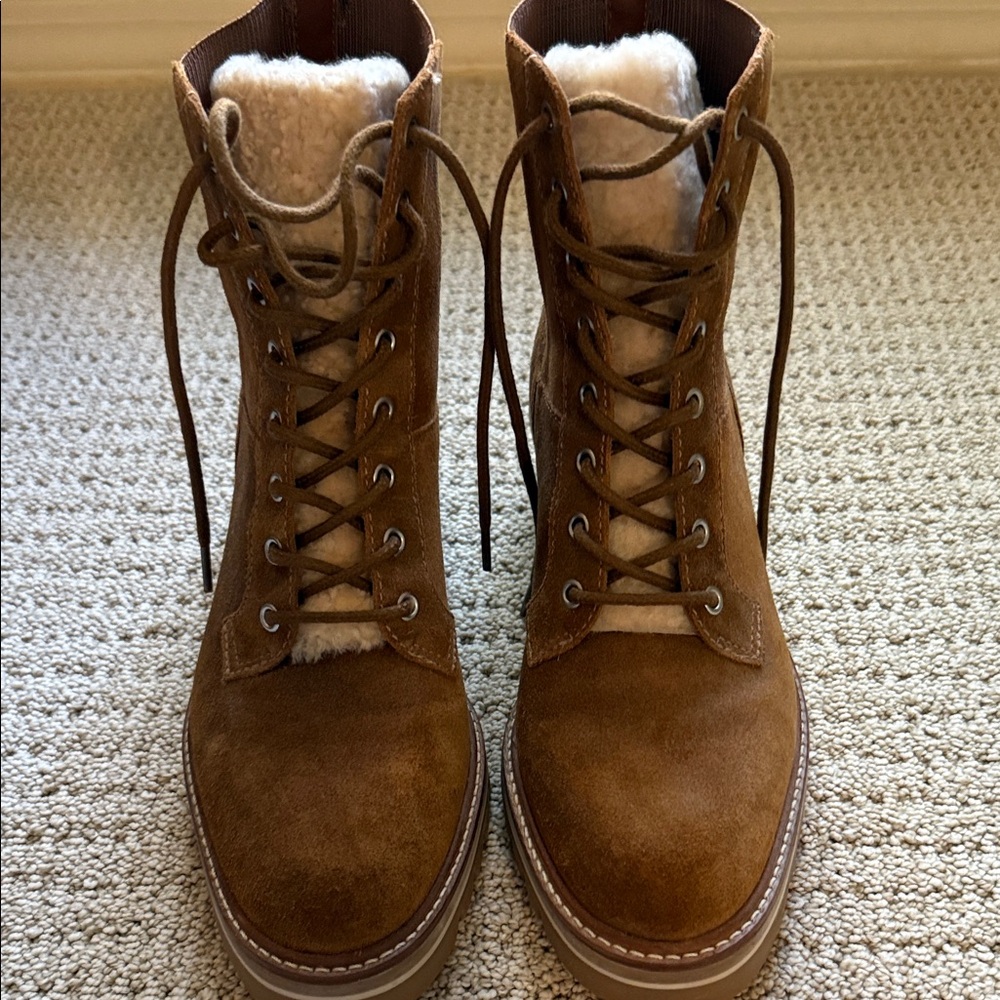 Tuckernuck Brown Suede Lace Up Boots